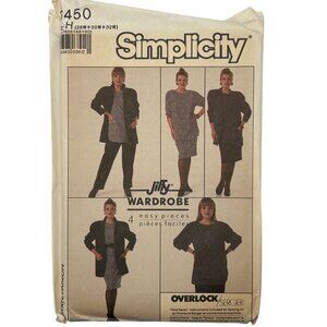 Simplicity 8450 Misses Pullover Top Pants Skirt & Loose-Fitting Jacket Sewing Pa